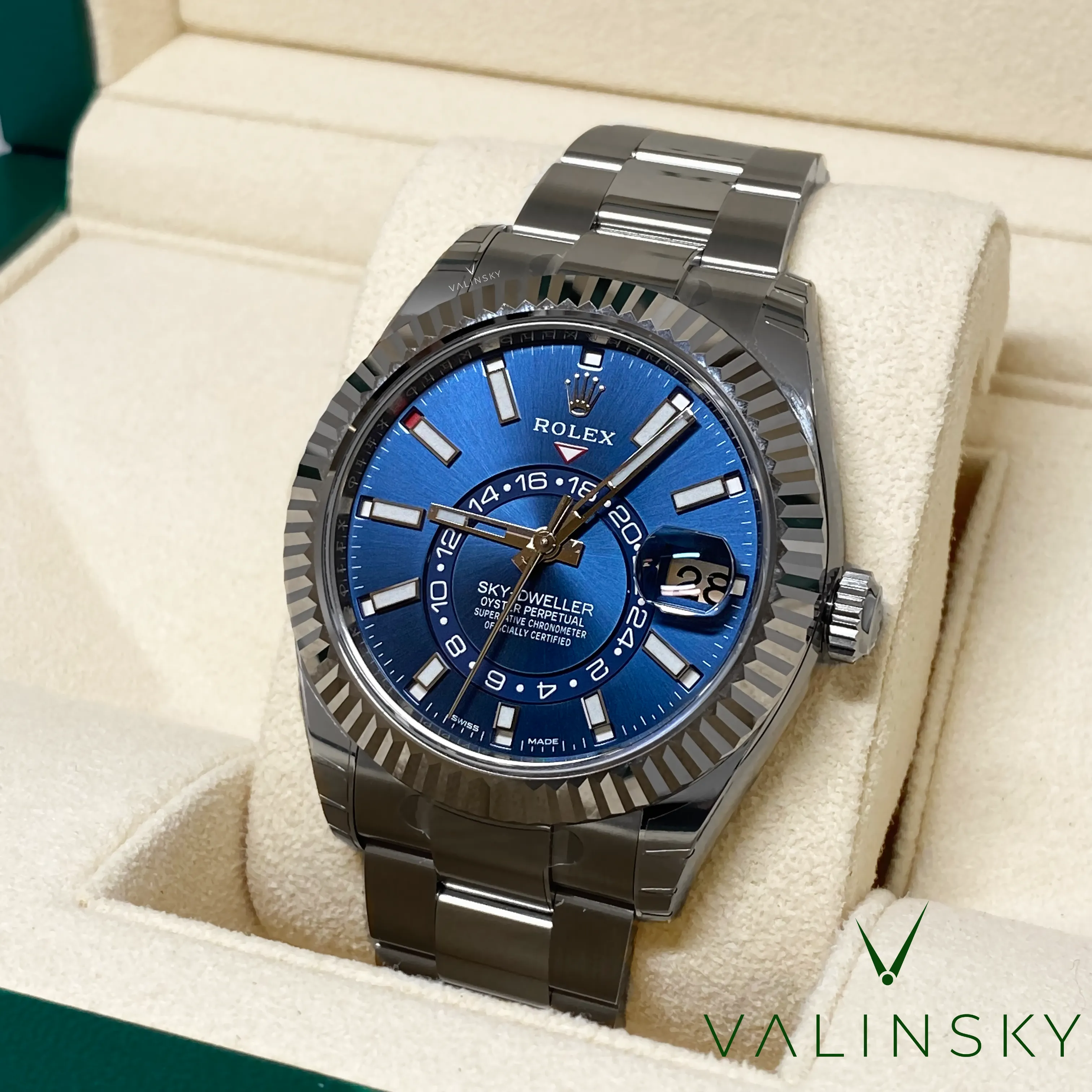 Sky-Dweller Blue dial Oyster