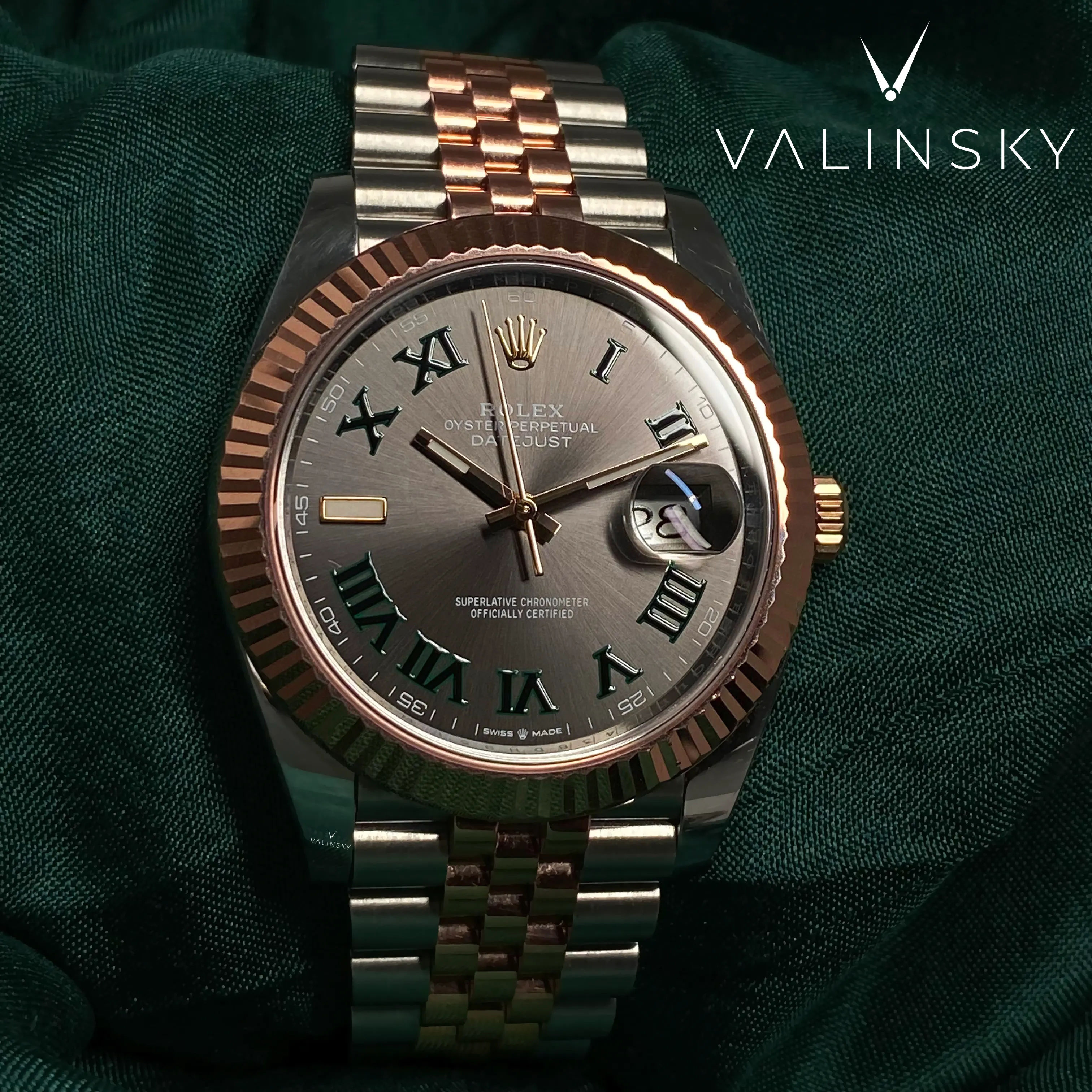 Datejust Wimbledon Rose 41