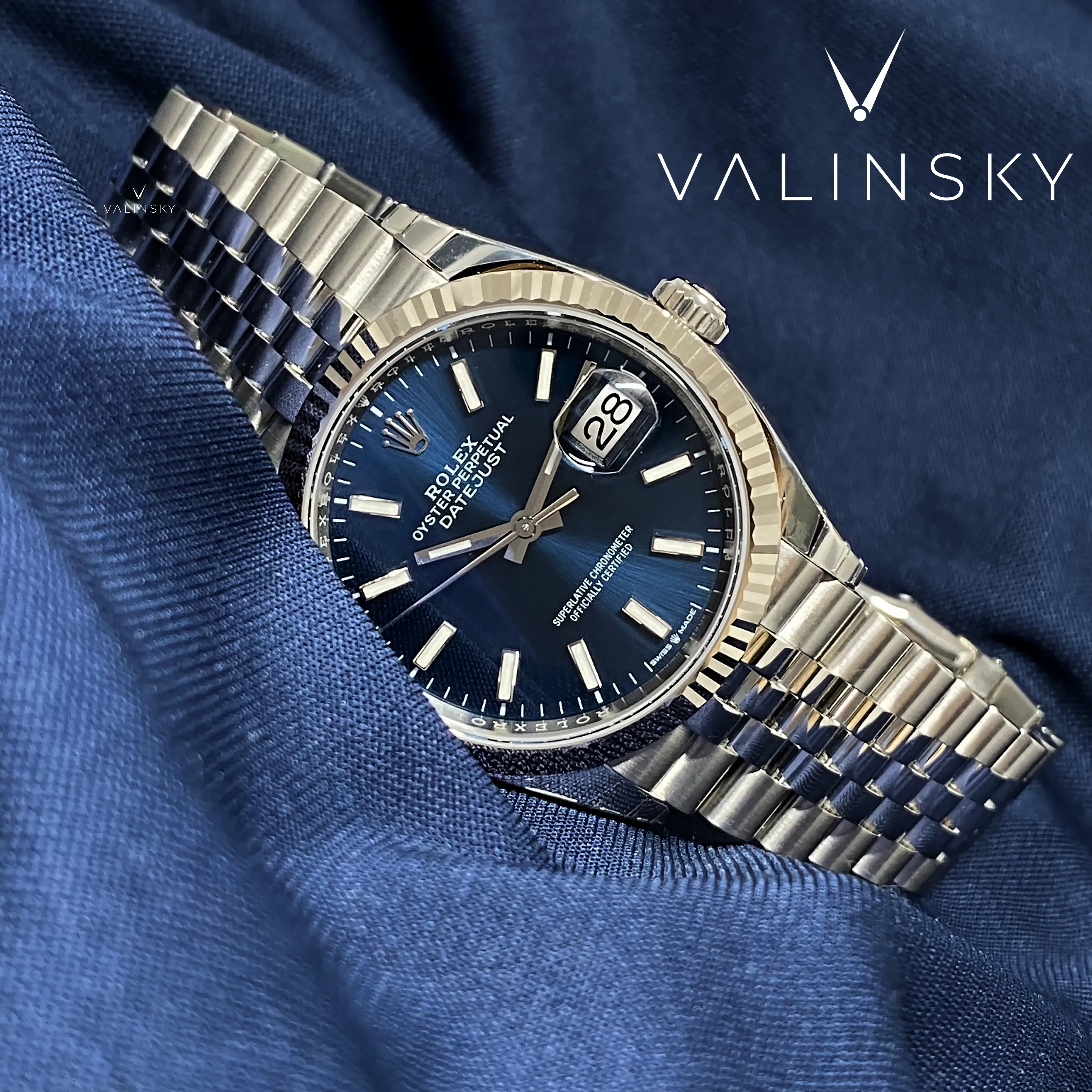 Datejust Fluted 36 - Blue dial