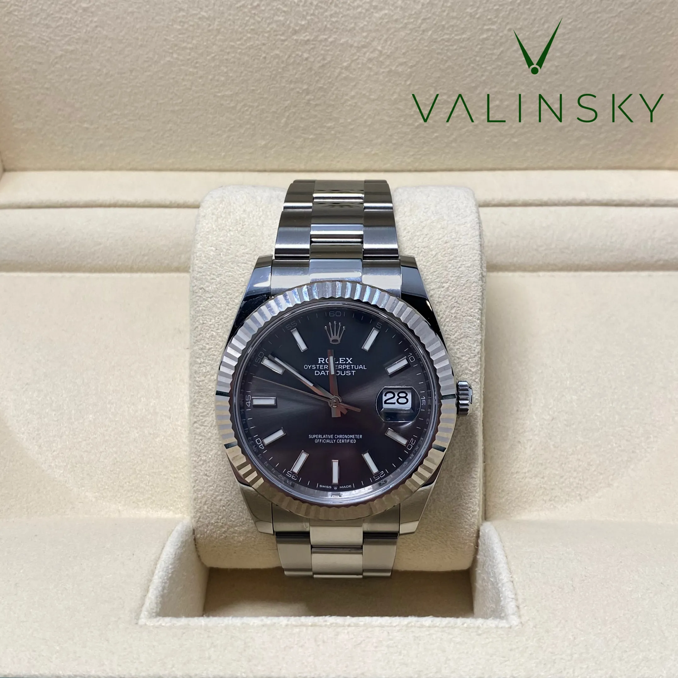 Datejust Jubilee 41 - Rhodium fluted